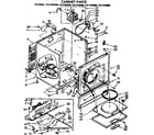 Kenmore 11077433200 cabinet parts diagram