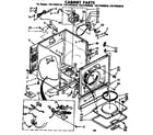 Kenmore 11077433810 cabinet parts diagram