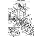 Sears 11077440610 cabinet assembly diagram