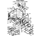 Sears 11077445400 cabinet assembly diagram
