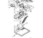Sears 11077450210 top and console assembly diagram