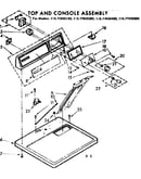 Top and console assembly