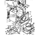 Sears 11077455600 cabinet assembly diagram