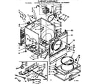 Sears 11077455610 cabinet assembly diagram
