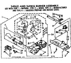 Sears 11077460200 burner assembly diagram