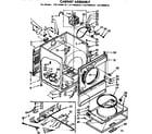 Sears 11077460410 cabinet assembly diagram