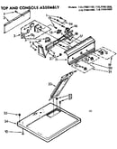 Top and console assembly