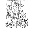 Sears 11077461200 cabinet assembly diagram