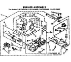 Sears 11077476400 burner assembly diagram