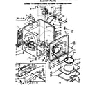 Sears 11077483100 cabinet parts diagram
