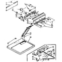 Sears 11077483820 top and console parts diagram