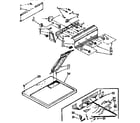 Sears 11077483220 top and console parts diagram