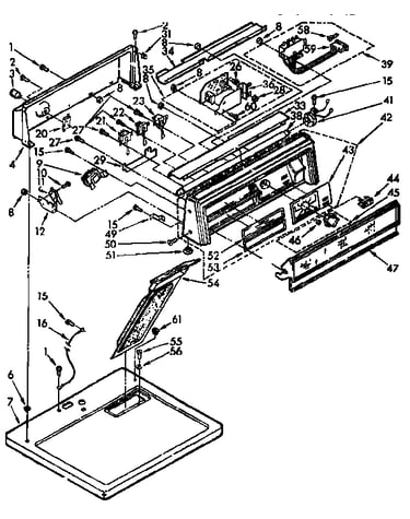 Top and console assembly