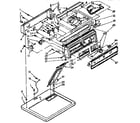 Sears 11077491100 top and console assembly diagram