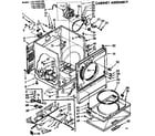 Sears 11077491600 cabinet assembly diagram