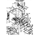 Sears 11077525100 cabinet assembly diagram