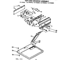 Sears 11077550600 top and console assembly diagram