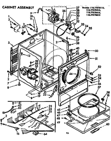 Cabinet assm
