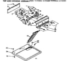 Sears 11077570120 top and console assembly diagram