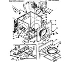 Sears 11077610100 cabinet assembly diagram