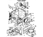 Kenmore 11077611100 cabinet assembly diagram