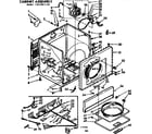 Sears 11077611110 cabinet assembly diagram