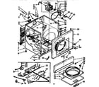 Kenmore 11077640100 cabinet assembly diagram