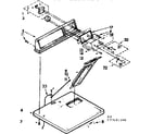 Sears 11077641100 top and console assembly diagram