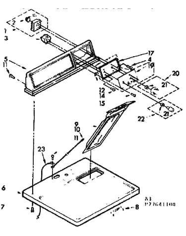 Top and console assembly