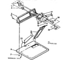 Sears 11077641110 top and console assembly diagram