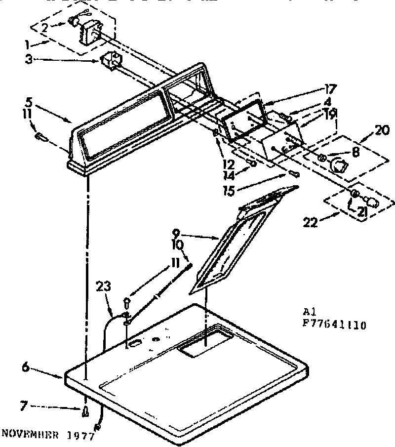 Top and console assembly
