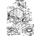 Sears 11077641110 cabinet assembly diagram