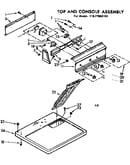 Top and console assembly
