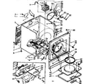 Sears 11077655100 cabinet assembly diagram