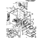 Sears 11077656100 cabinet assembly diagram
