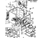 Sears 11077656110 cabinet assembly diagram