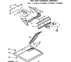 Sears 11077660110 top and console assembly diagram