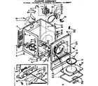 Sears 11077660410 cabinet assembly diagram