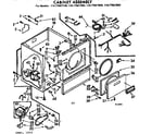 Sears 11077667400 cabinet assembly diagram