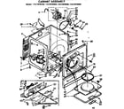 Kenmore 11077670100 cabinet assembly diagram