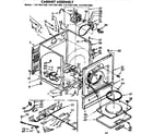 Sears 11077671600 cabinet assembly diagram