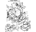 Sears 11077673100 cabinet assembly diagram