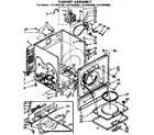 Kenmore 11077675100 cabinet assembly diagram