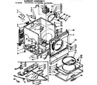 Sears 11077677100 cabinet assembly diagram