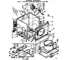 Sears 11077677620 cabinet assembly diagram