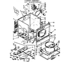 Sears 11077677720 cabinet assembly diagram