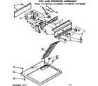 Sears 11077680100 top and console assembly diagram
