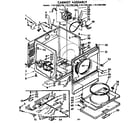 Sears 11077691400 cabinet assembly diagram