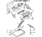 Sears 11077694200 top and console assembly diagram