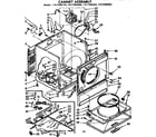 Sears 11077694600 cabinet assembly diagram
